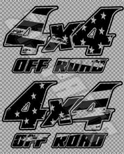 Load image into Gallery viewer, USA Flag Bedside Decal Vinyl Sticker for Off Road 4x4 Vehicle