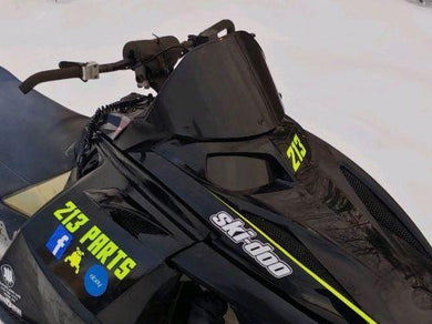 Vinyl Wrapped Medium Windshield Fits Ski-Doo Rev